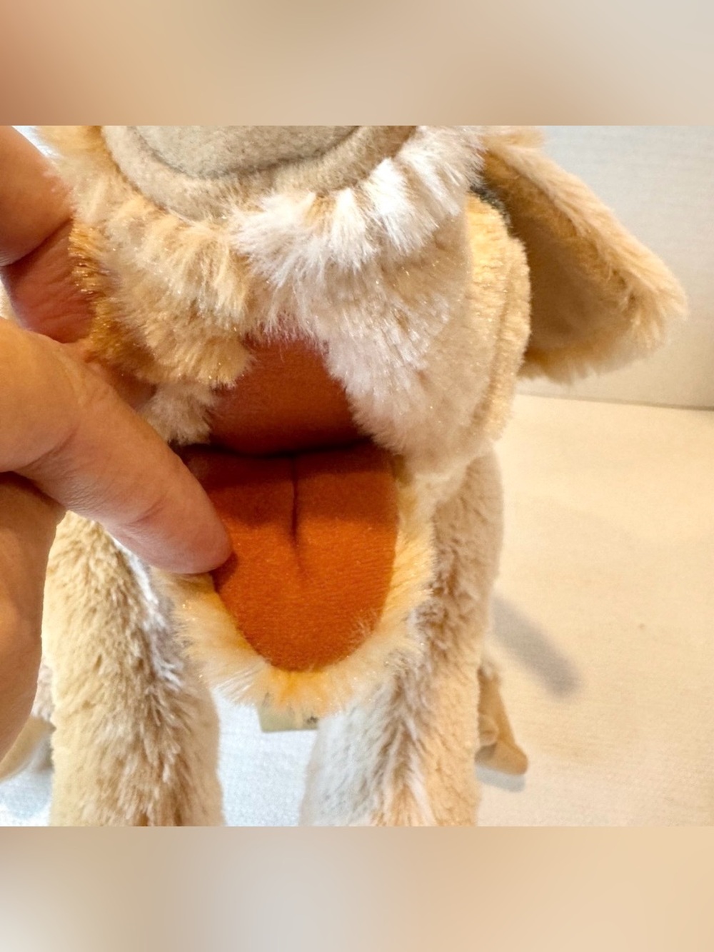 Folkmanis Hand Puppets: Grunting Plush Pig & Small Spotted Fawn - Picture 12 of 15